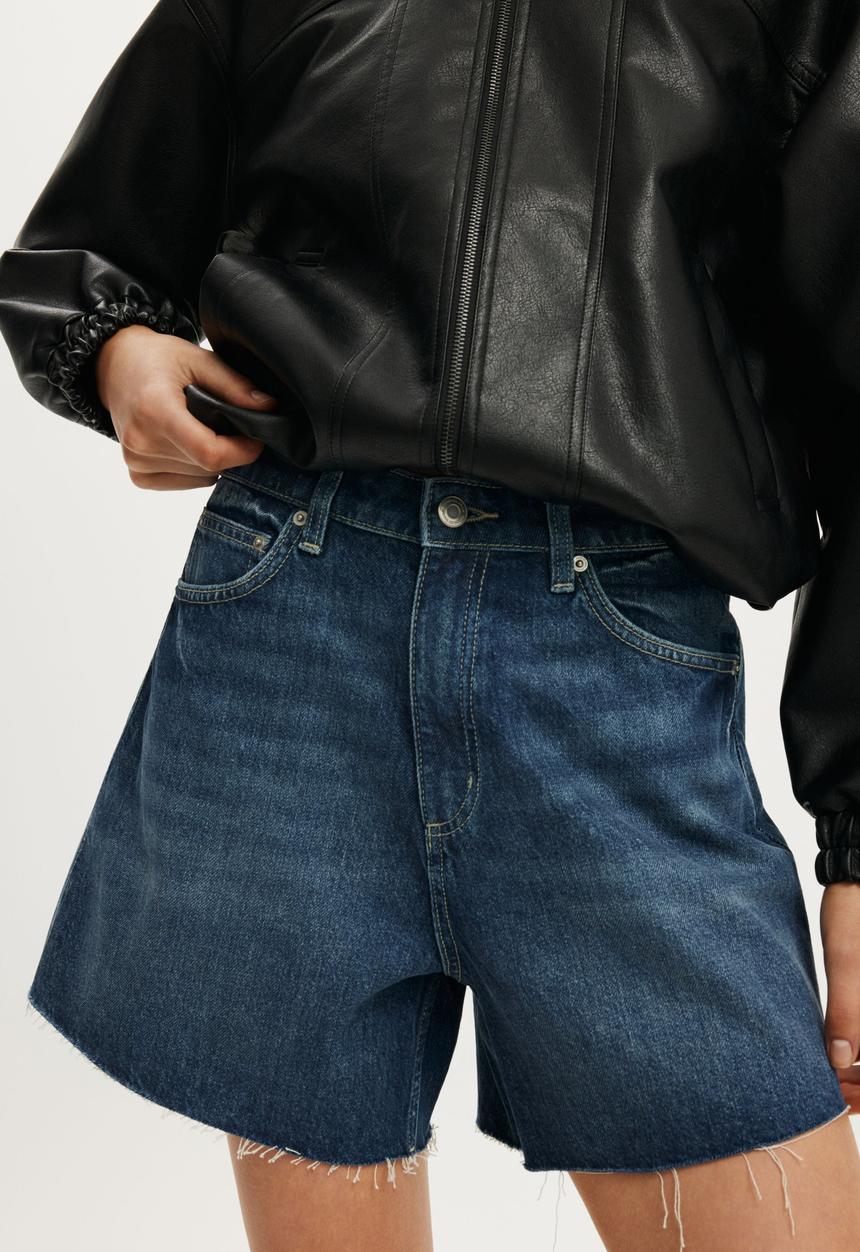 Cotton On - High 90 S Denim Short - Pure Blue