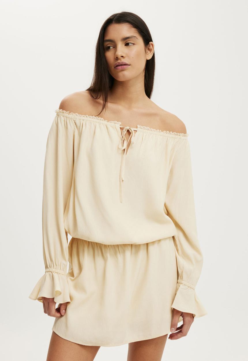Cotton On - Keira Dress - Honey Cream
