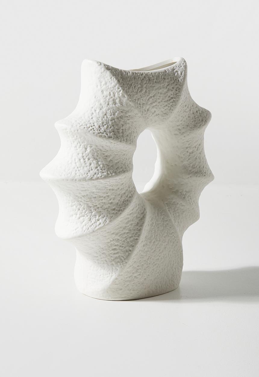 H&S - Oceana ceramic vase - White