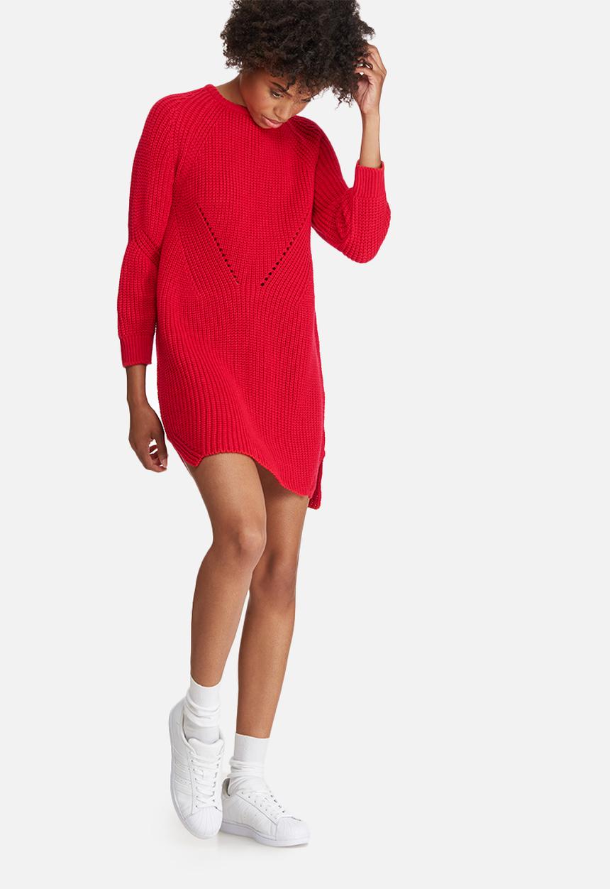dailyfriday - Stitch detail knitwear dress