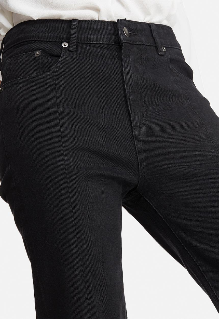 dailyfriday - Panelled raw hem denim