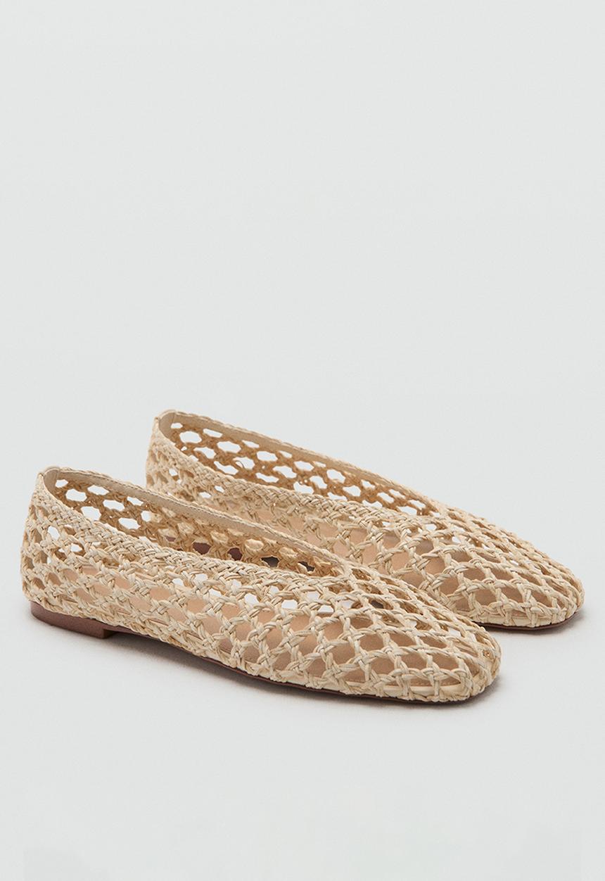 MANGO - Tuna pump - light beige