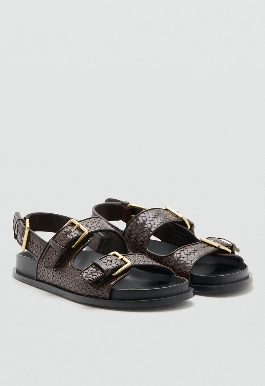 MANGO - Galle slingback - dark brown