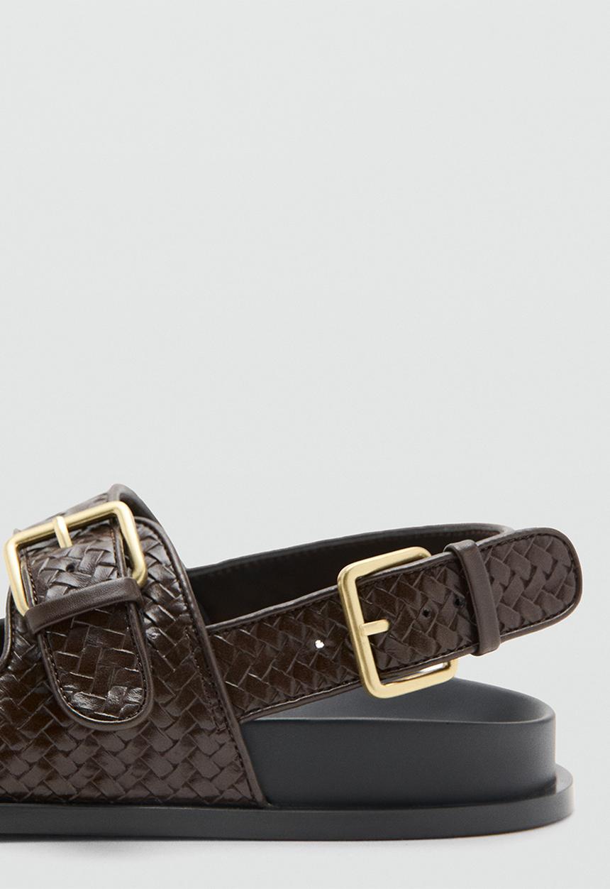MANGO - Galle slingback - dark brown
