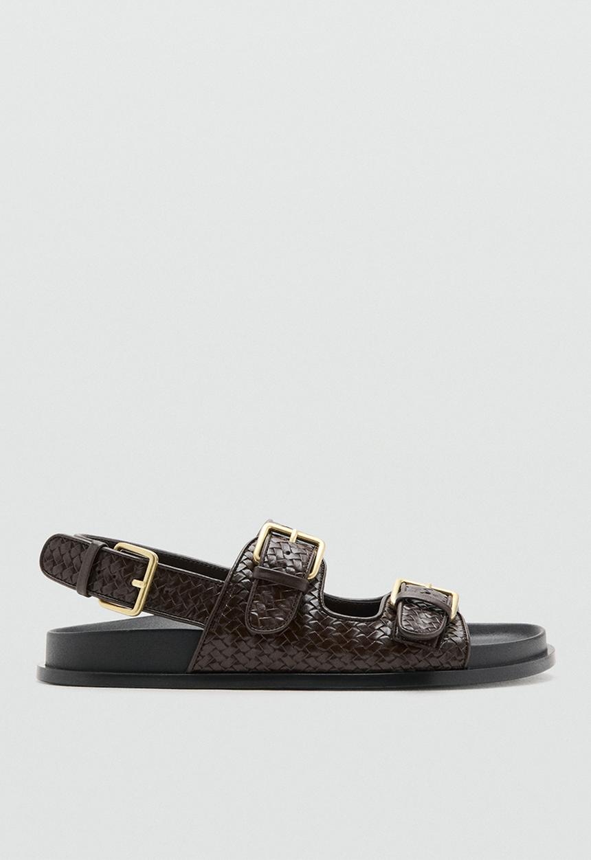 MANGO - Galle slingback - dark brown