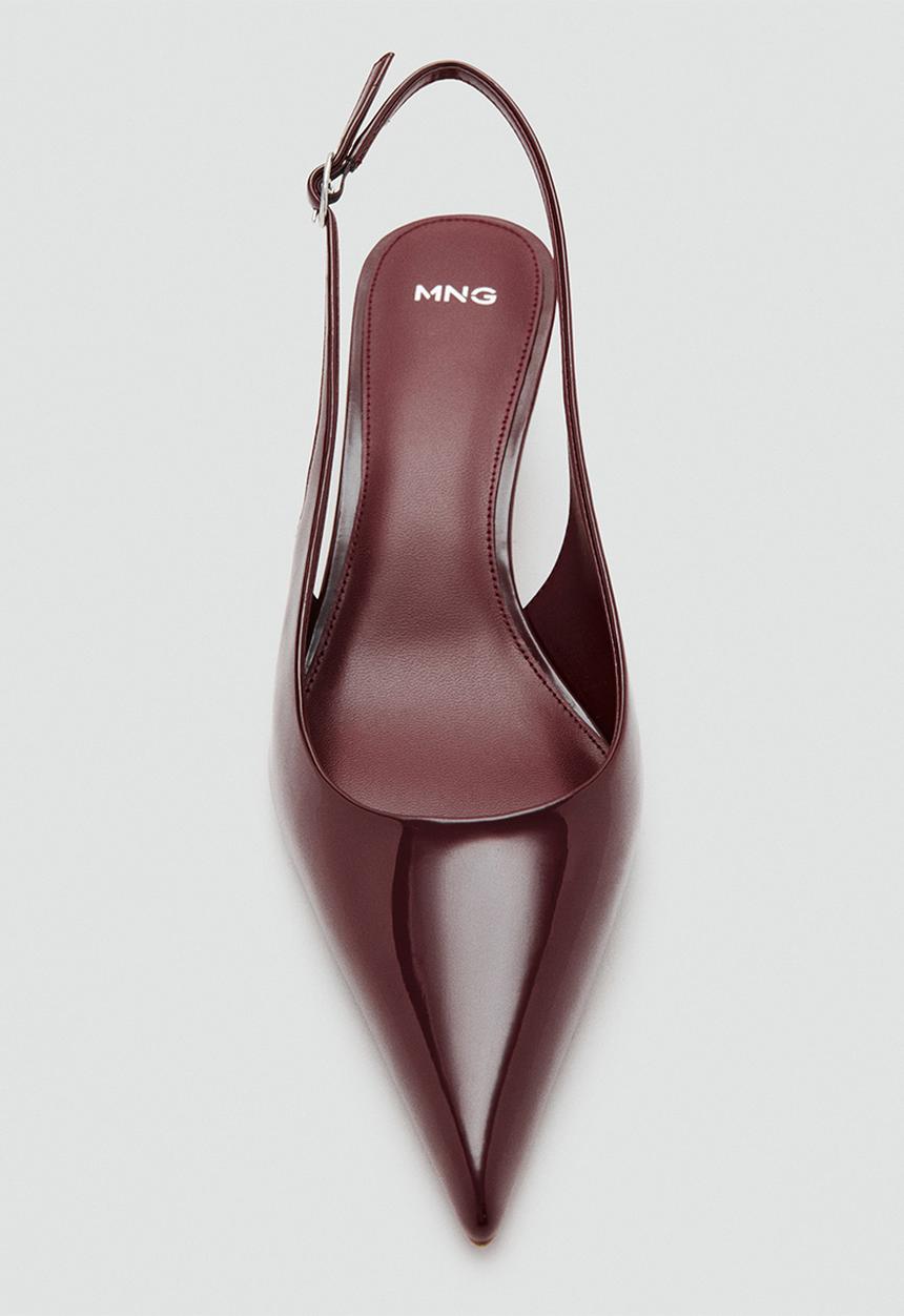 MANGO - Circo slingback stiletto heel - dark red
