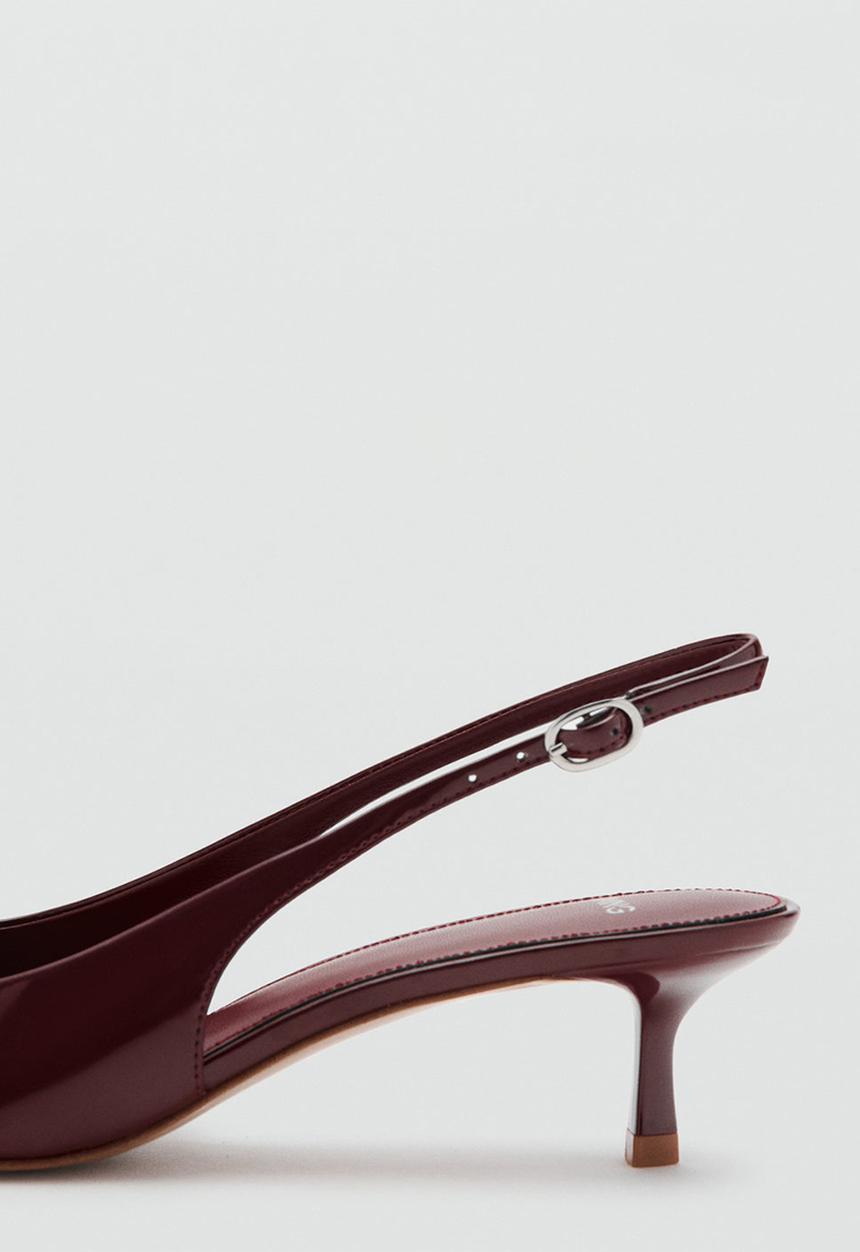 MANGO - Circo slingback stiletto heel - dark red