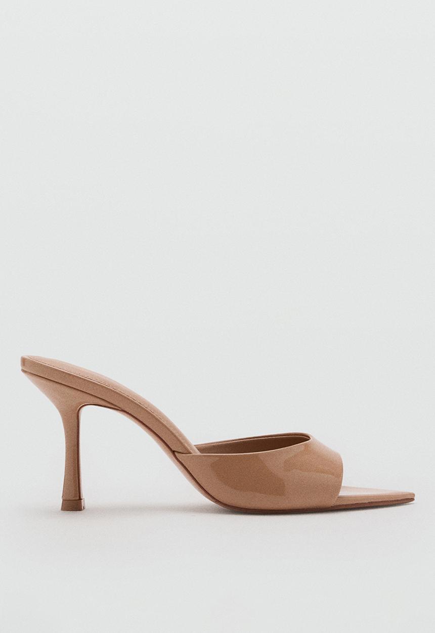 MANGO - Pepynu pointed sandal heel - neutral