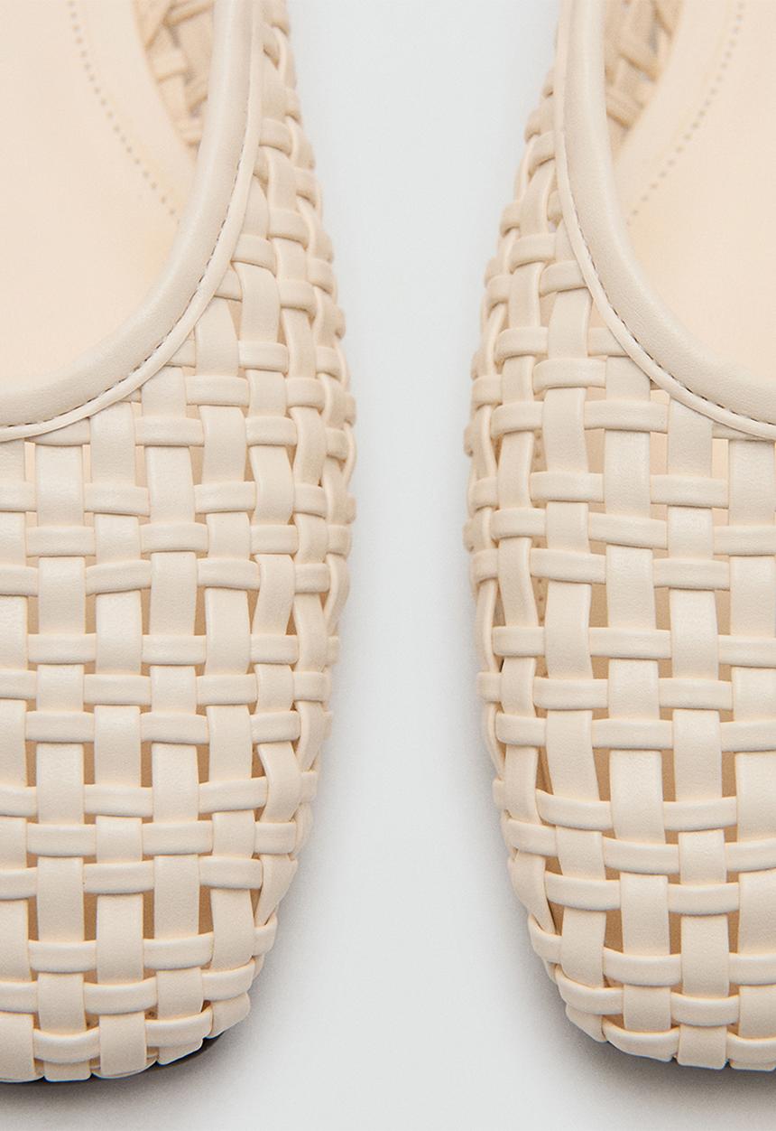 MANGO - Lus slingback - white
