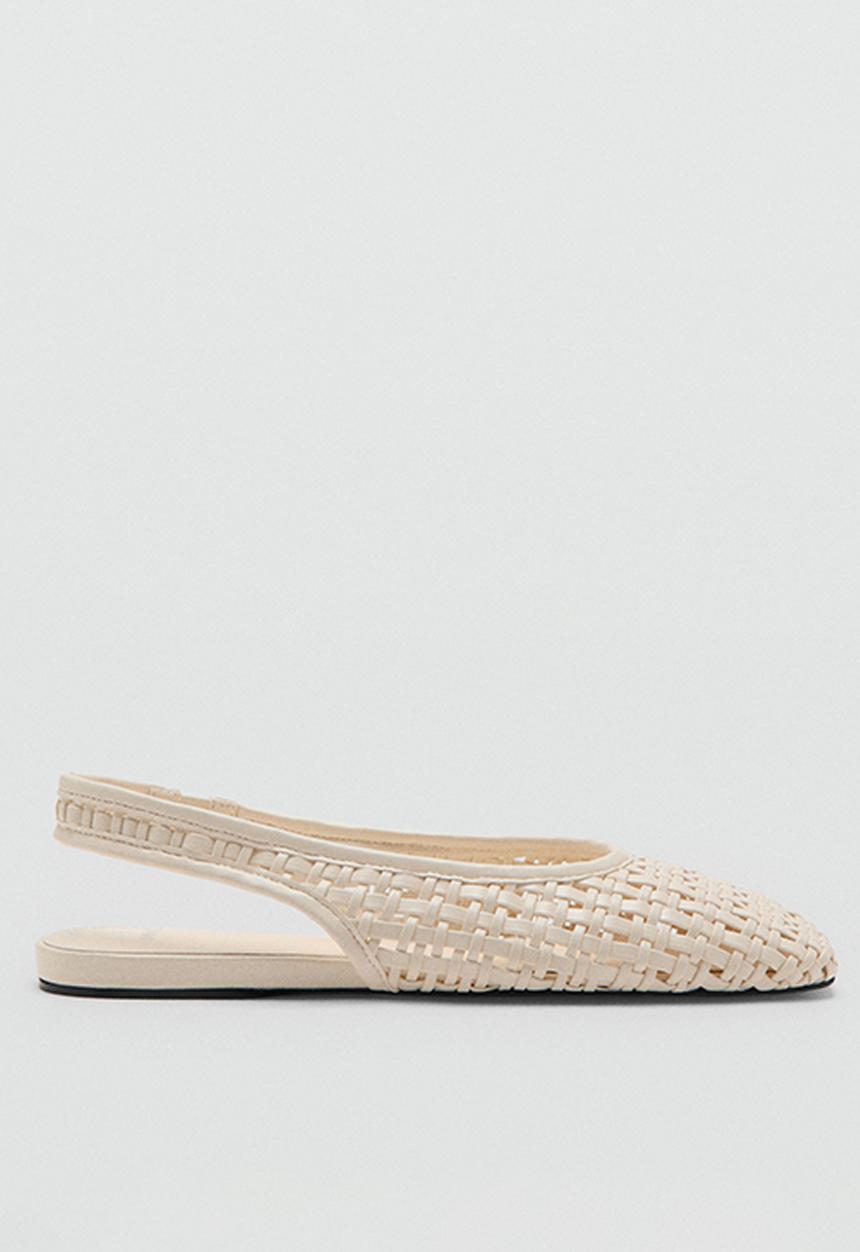 MANGO - Lus slingback - white