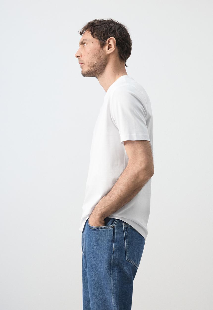 MANGO - T-Shirt Cherlo - Whiite