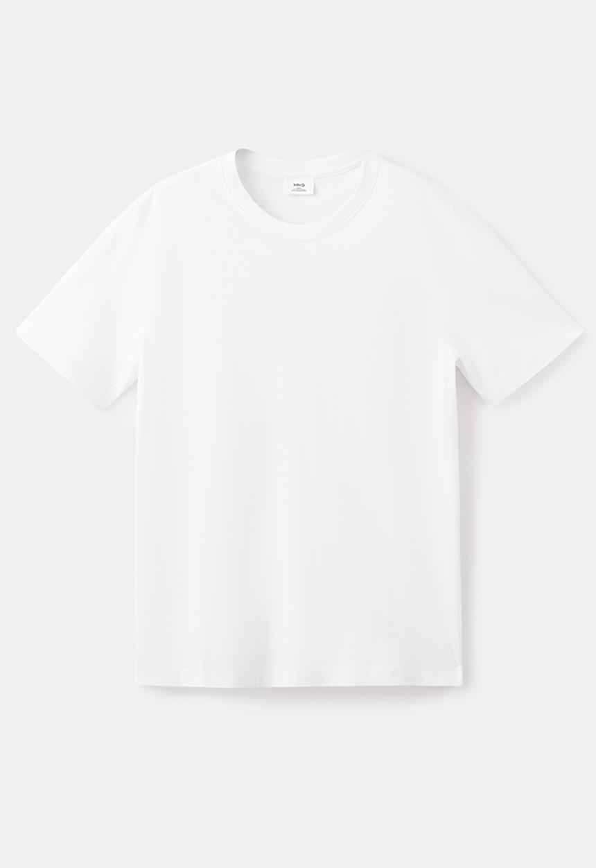 MANGO - T-Shirt Cherlo - Whiite