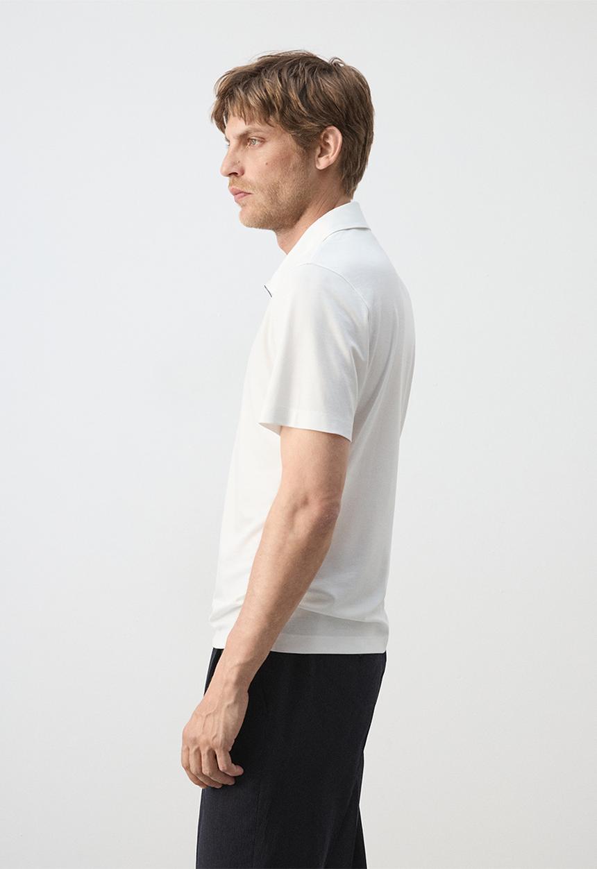 MANGO - Poloshirt Carlez - Whiite