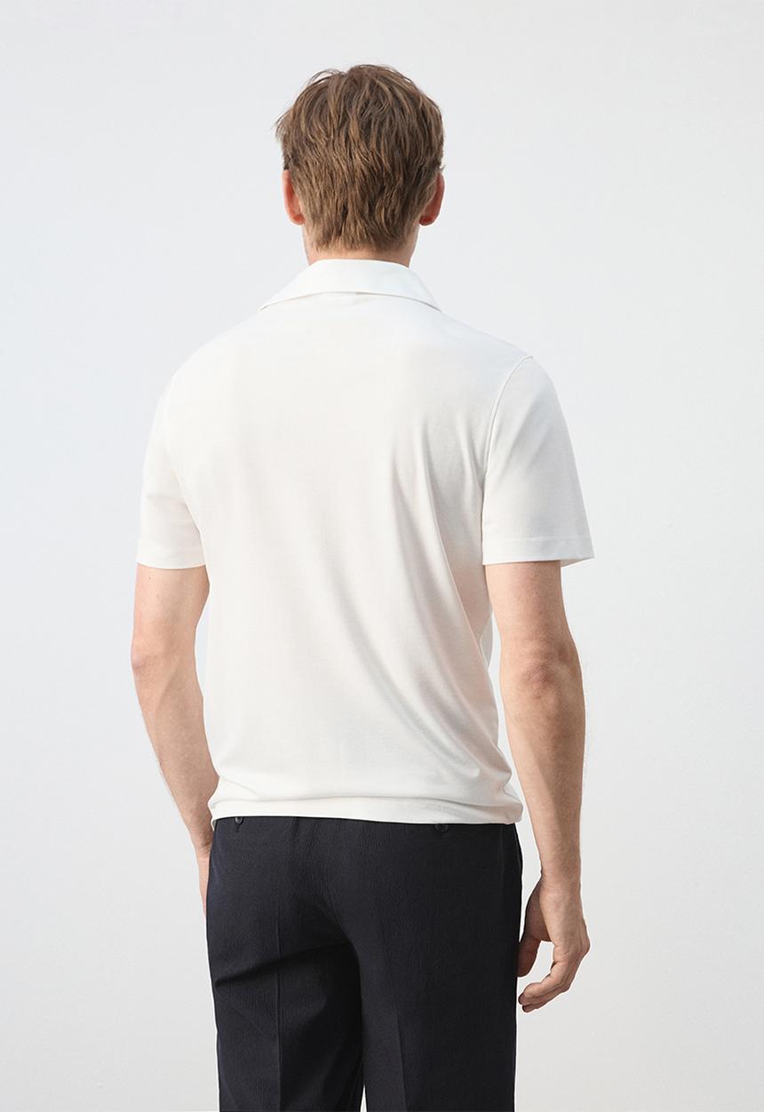 MANGO - Poloshirt Carlez - Whiite