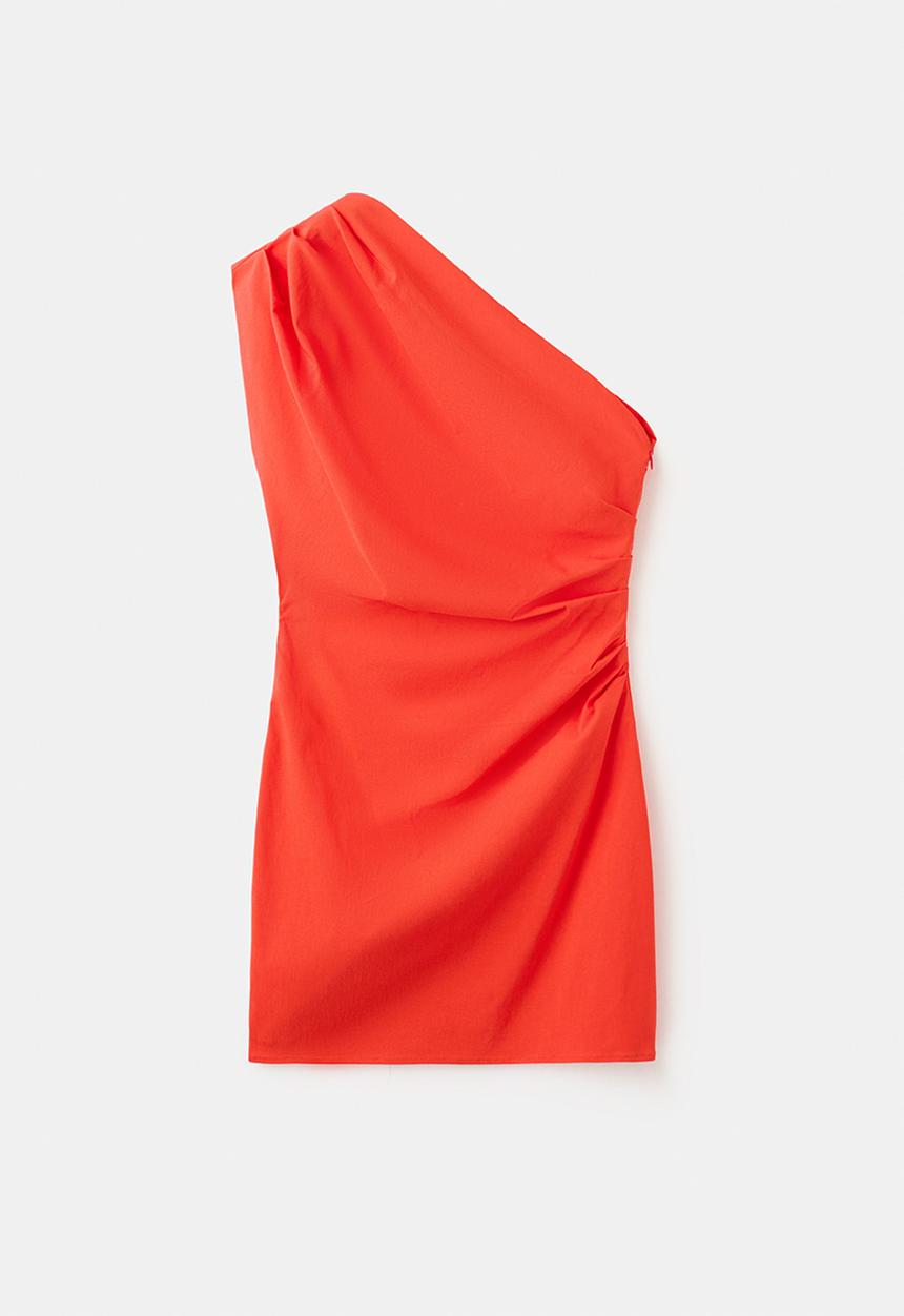 MANGO - Dress knoty - orange