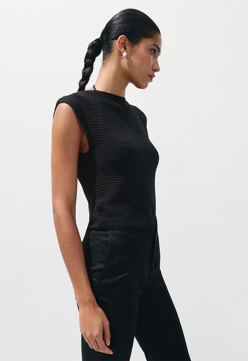 MANGO - Sweater banani - black
