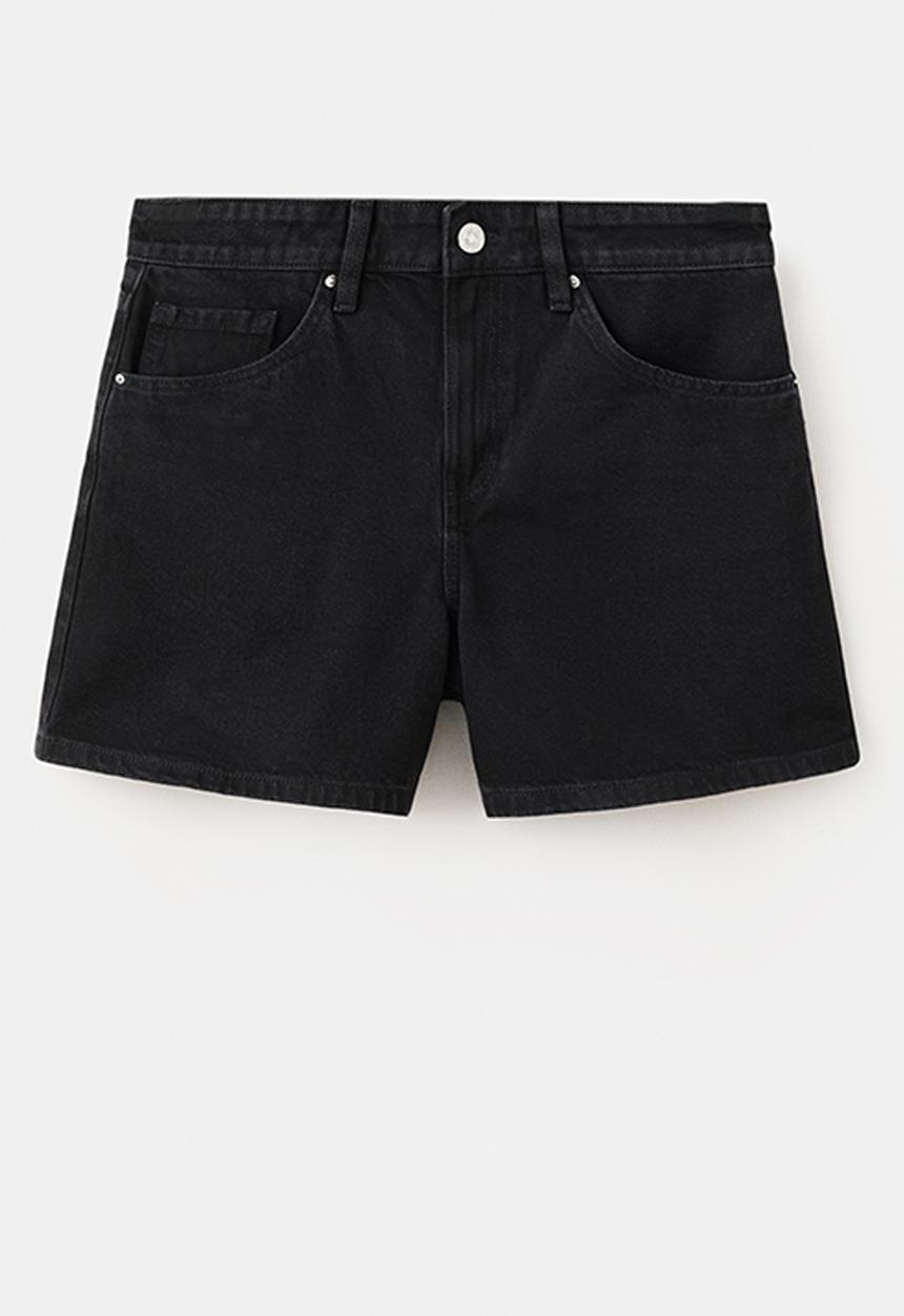 MANGO - Plus shorts zoey - black denim