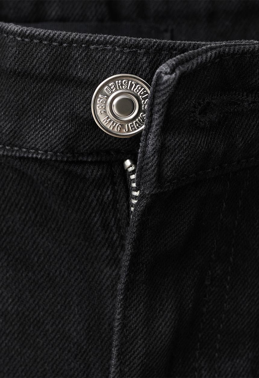MANGO - Plus shorts zoey - black denim