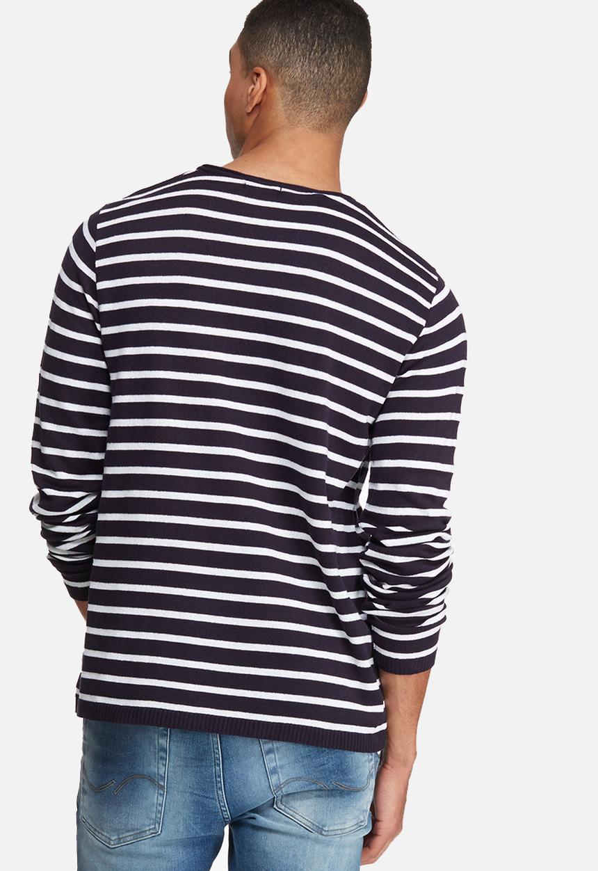 basicthread - Stripe knit pullover