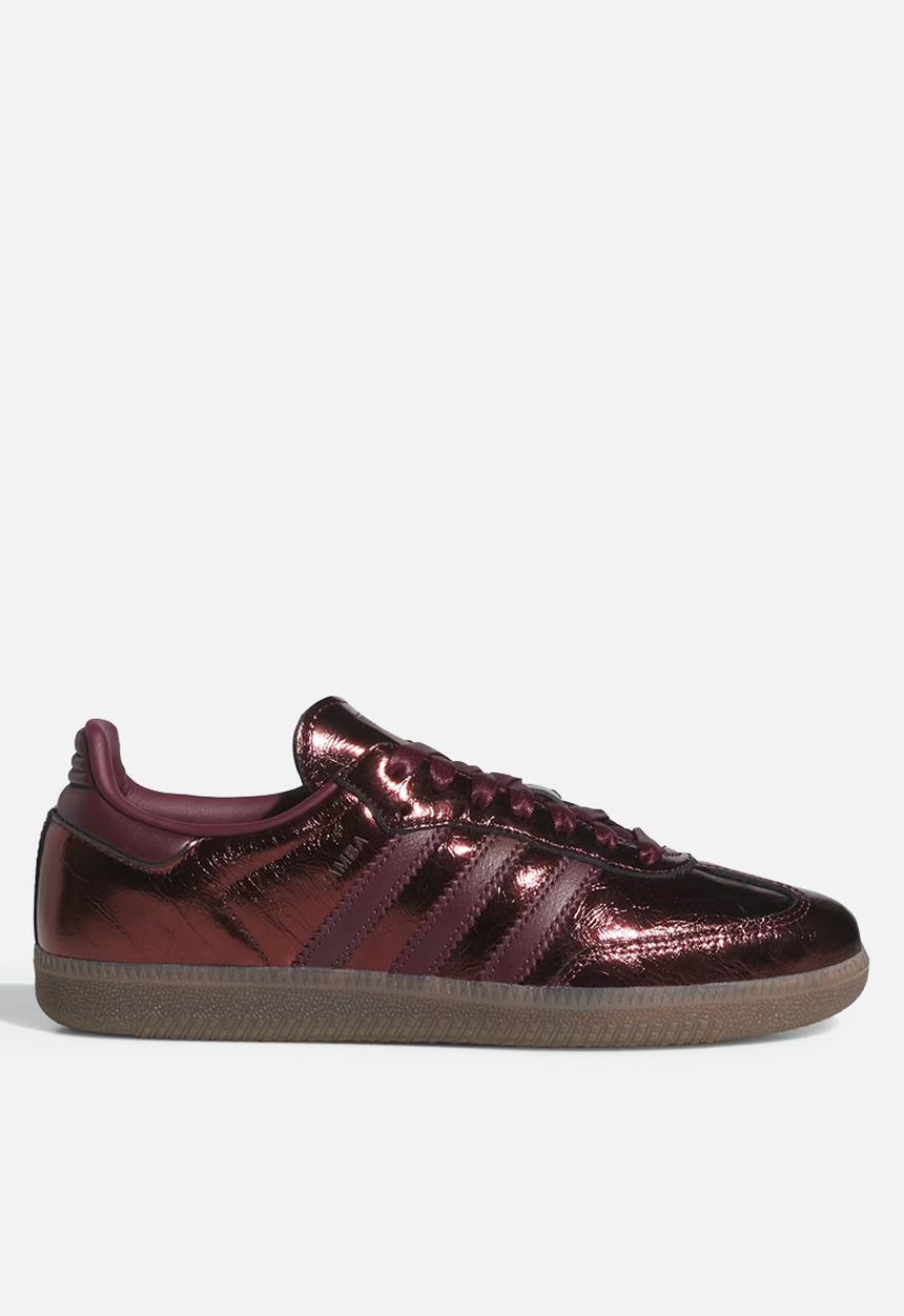 adidas Originals - SAMBA OG W - maroon/maroon/GUM5