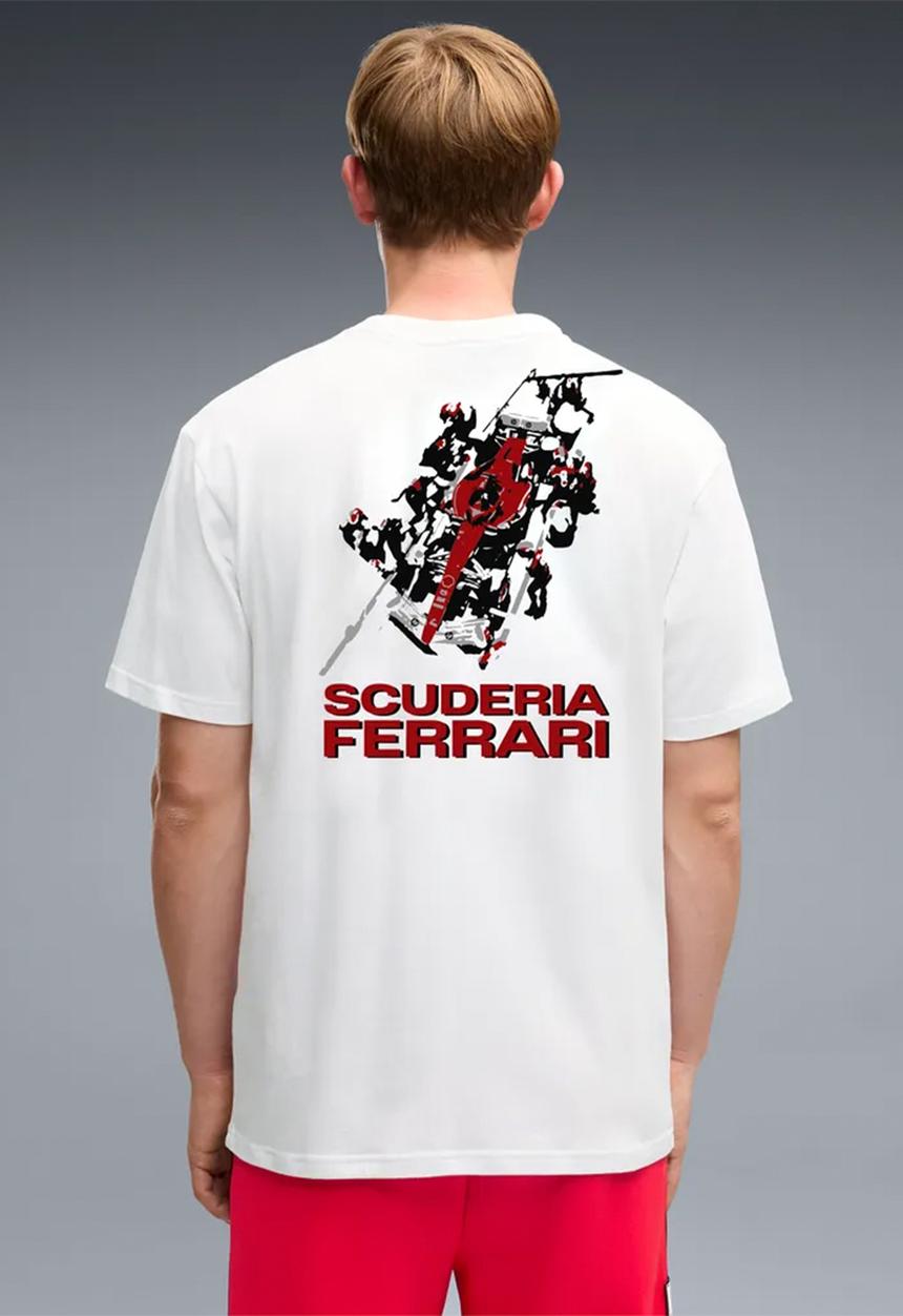 PUMA - Ferrari Car Graphic Tee 2 - White