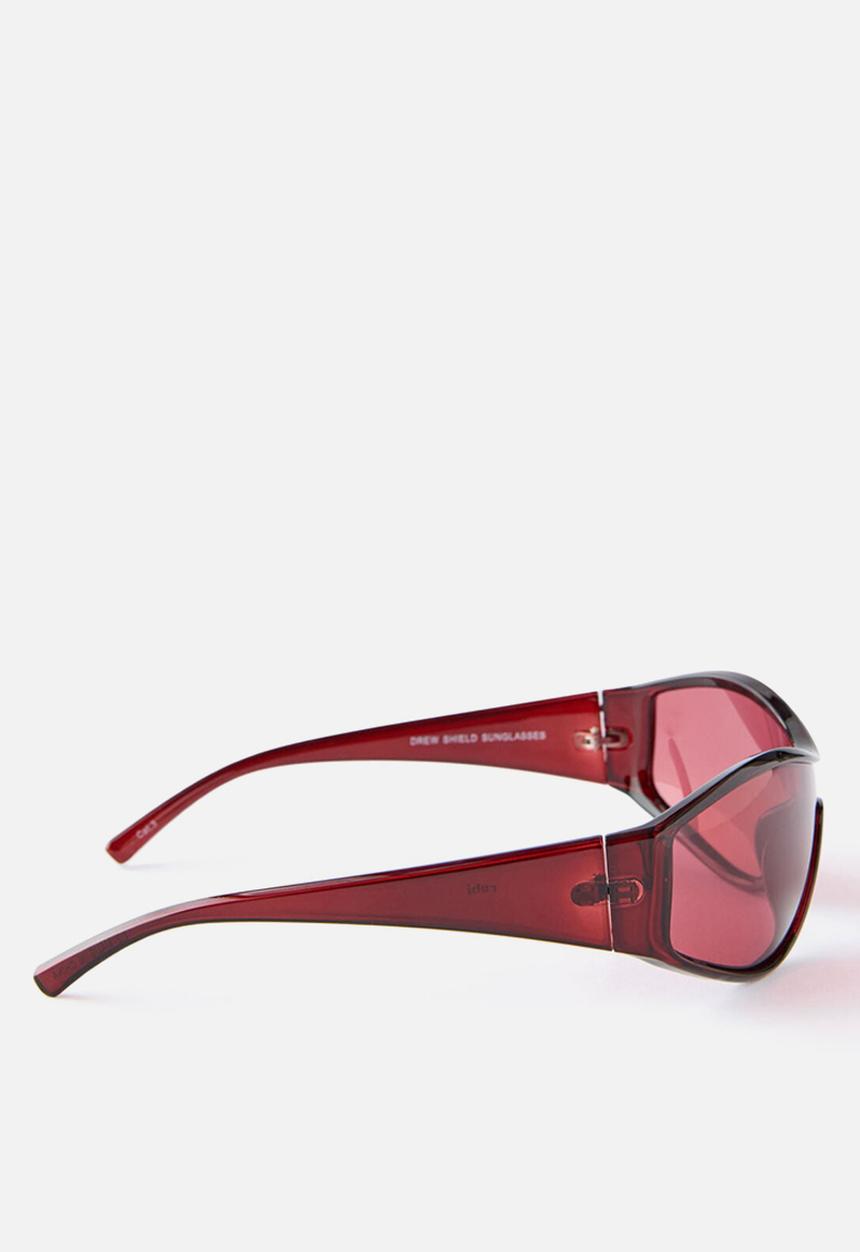 Rubi - Drew Shield Sunglasses -Sour Cherry