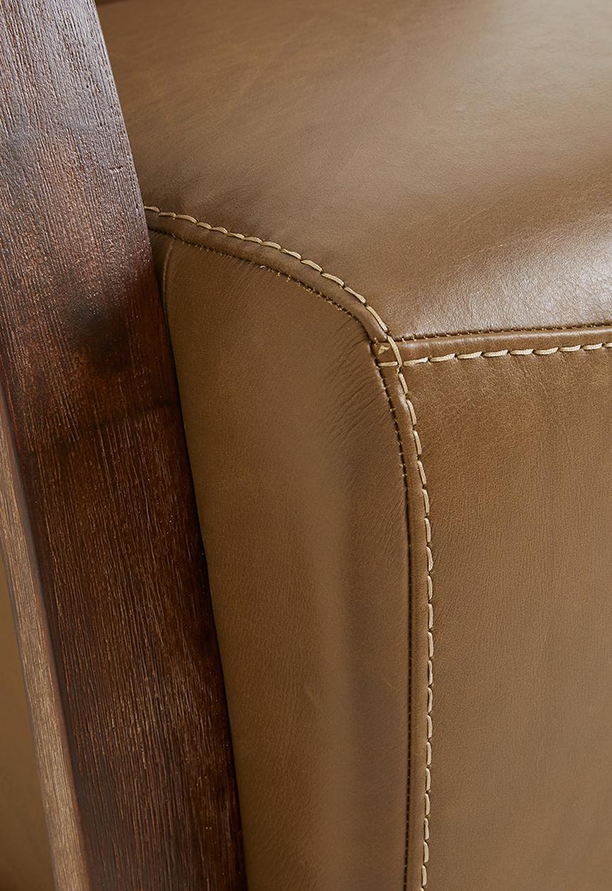 Sixth Floor - Lailah Leather Occasional Chair - Biscuit