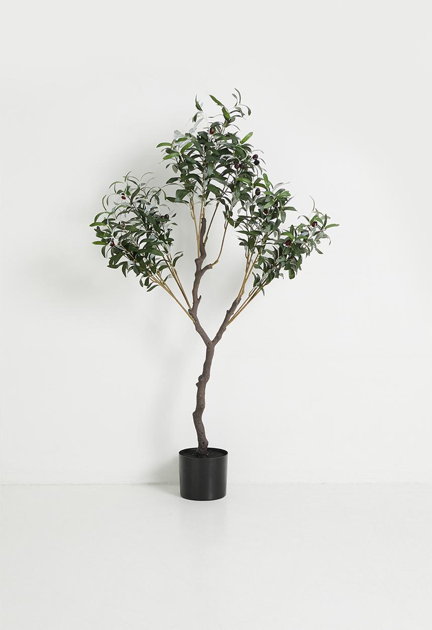 H&S - Potted artificial olive tree - Green
