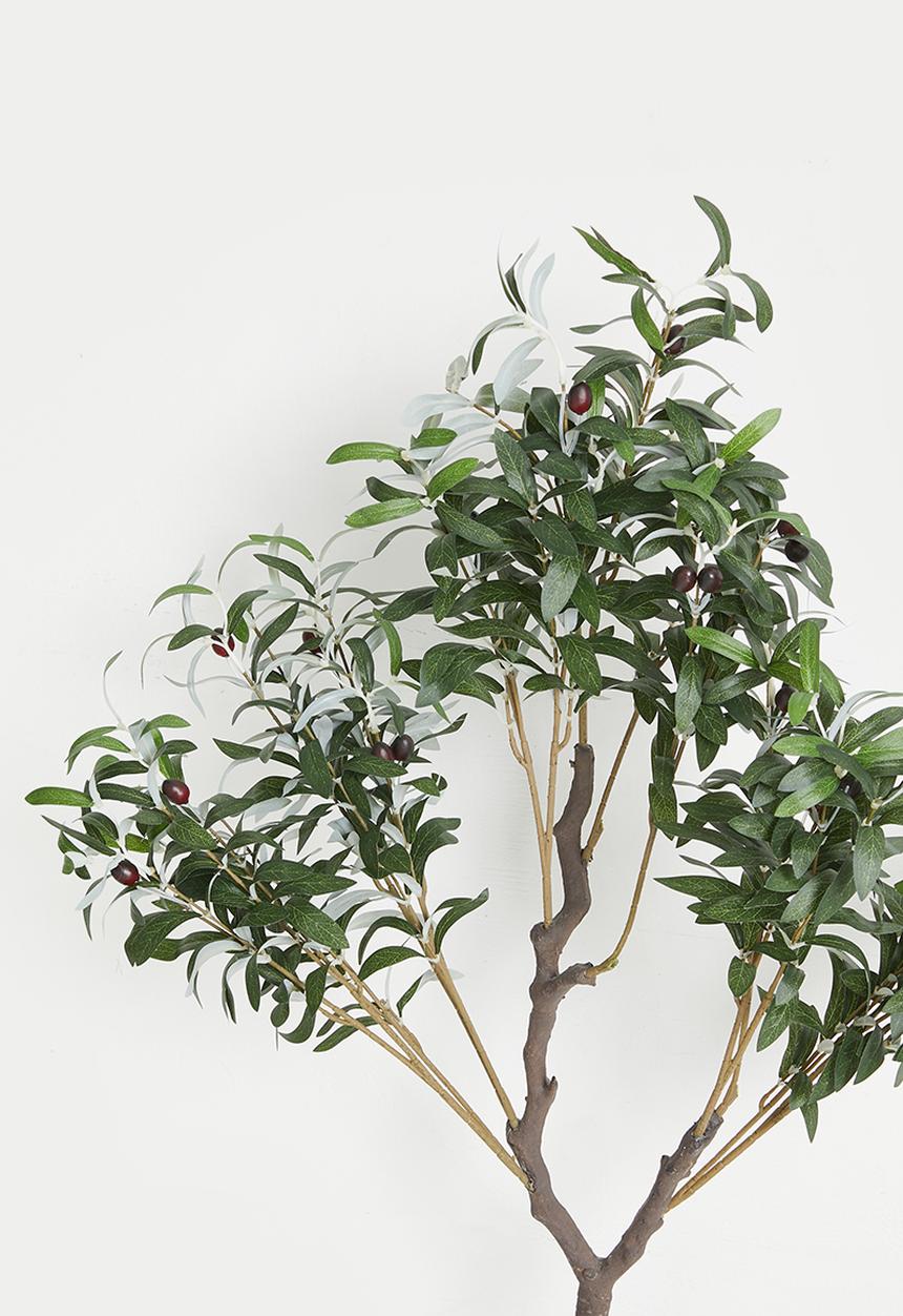 H&S - Potted artificial olive tree - Green