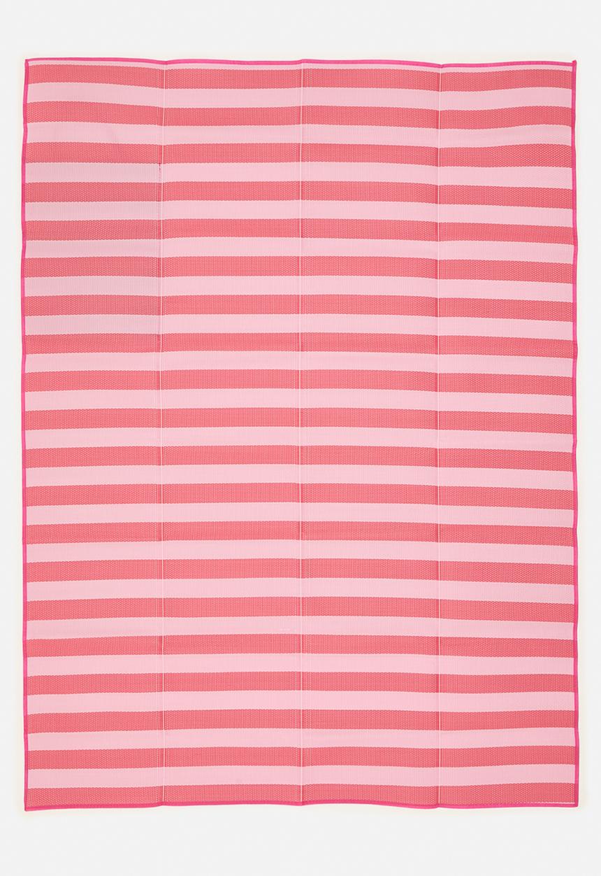 H&S - Stripe folded beach mat - Pink