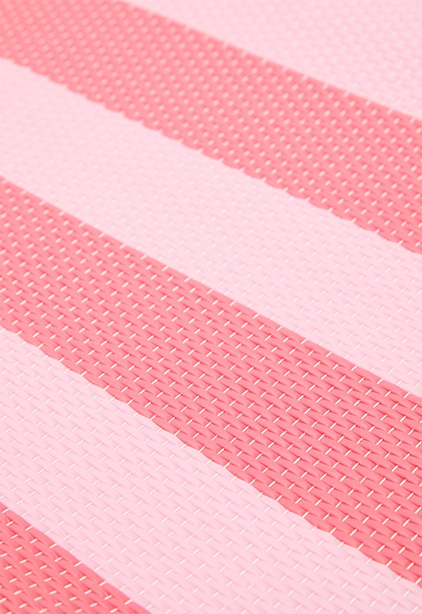 H&S - Stripe folded beach mat - Pink