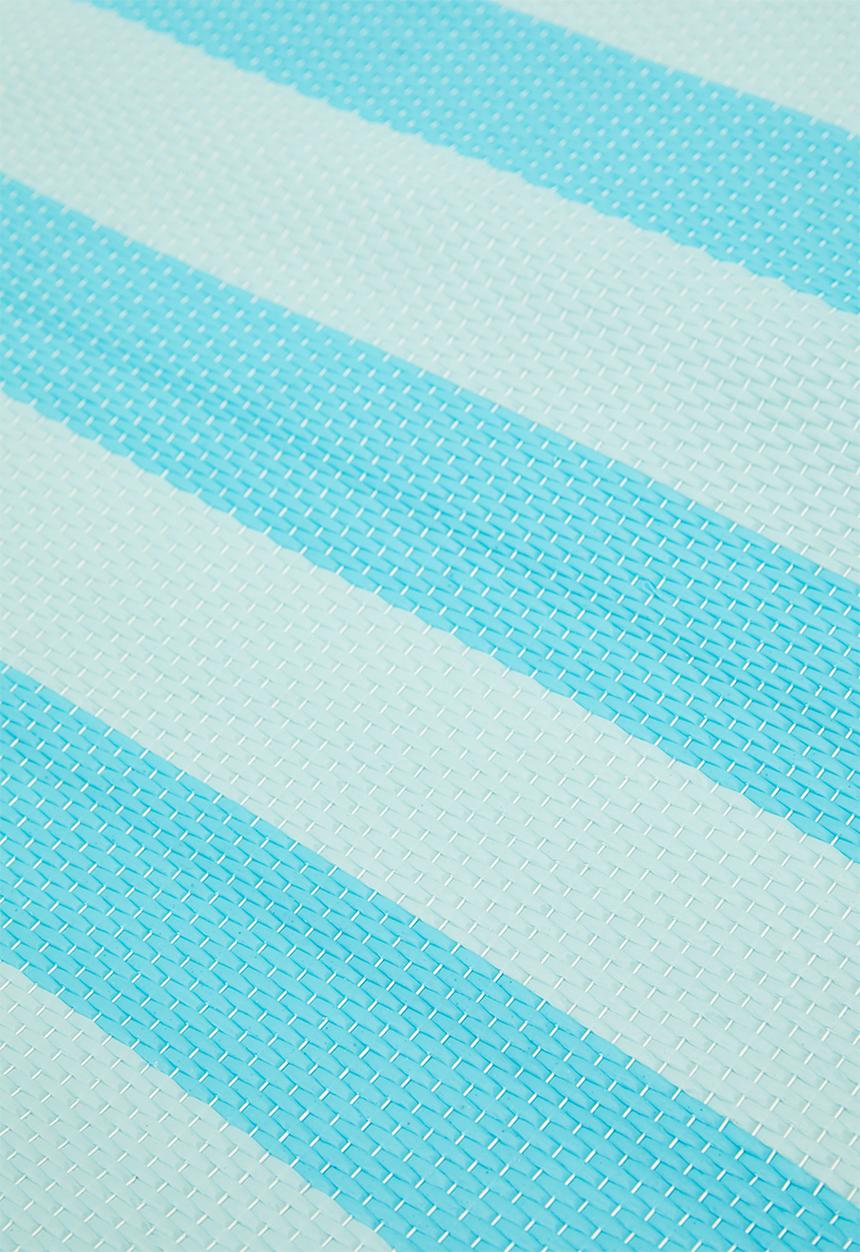 H&S - Stripe folded beach mat - Turq