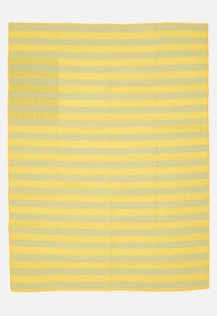 H&S - Stripe folded beach mat - yellow