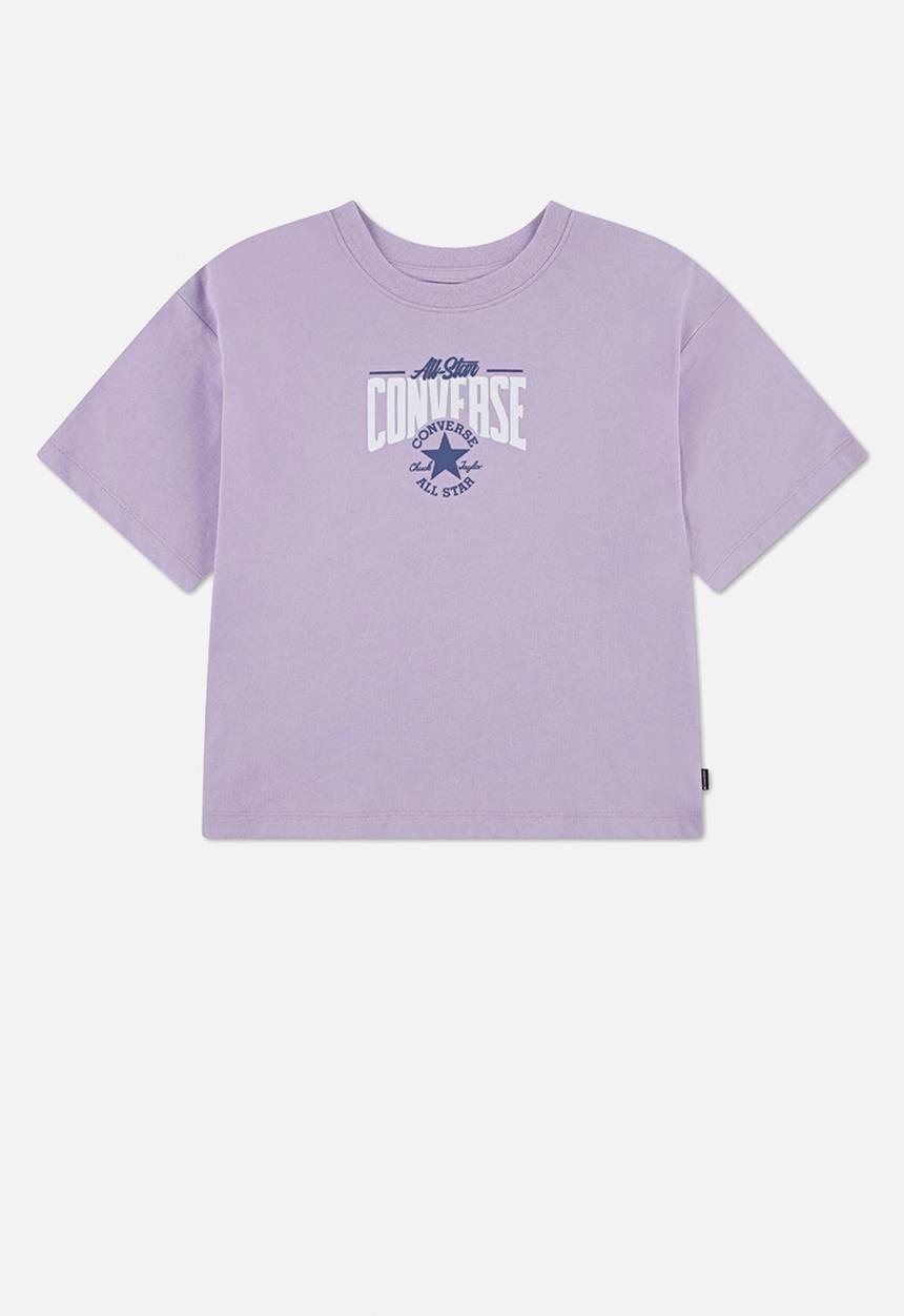 Converse - Cnvg Multi Hit Gfx Boxy Tee - Lavender Latte