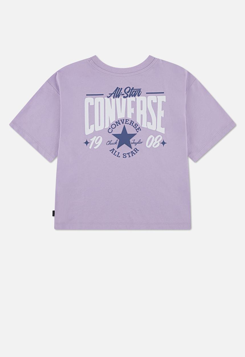 Converse - Cnvg Multi Hit Gfx Boxy Tee - Lavender Latte