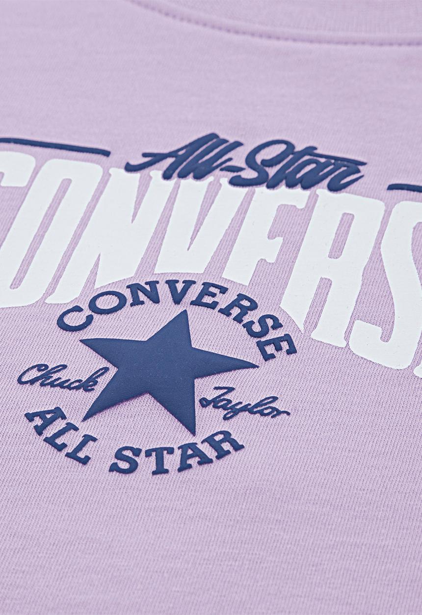 Converse - Cnvg Multi Hit Gfx Boxy Tee - Lavender Latte