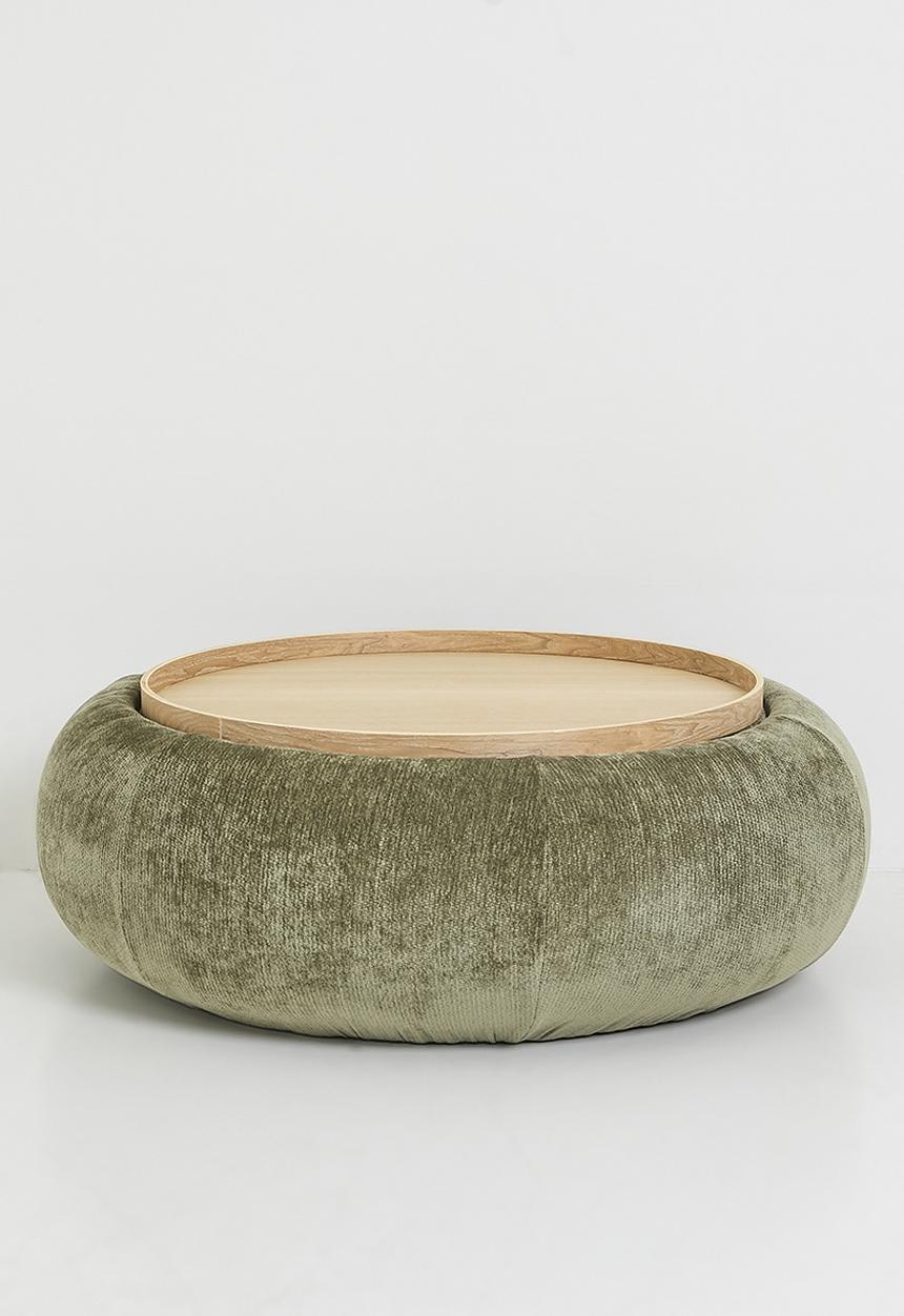 Sixth Floor - Quatro Coffee Table & Storage Ottoman - Olive
