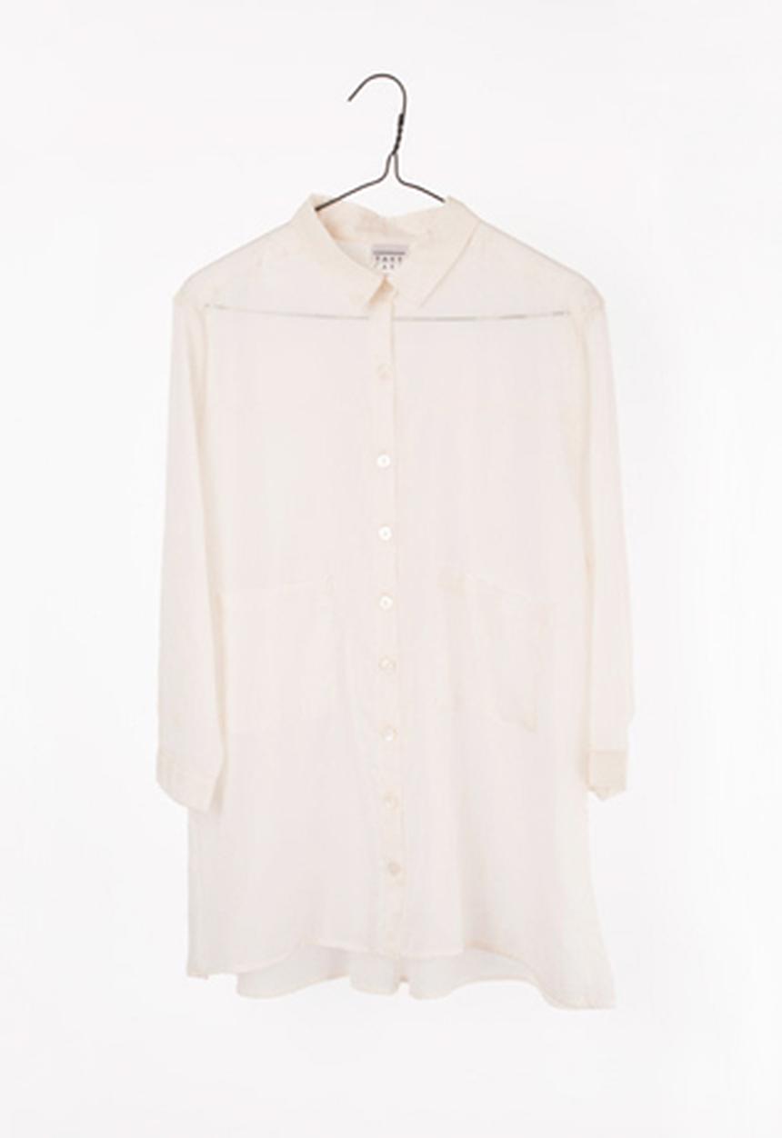 Take Care Boutique - Sheer Shirt – Ivory