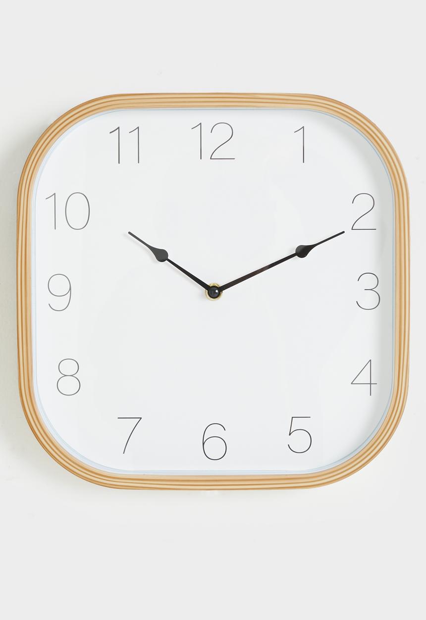 H&S - Curve clock - Natural