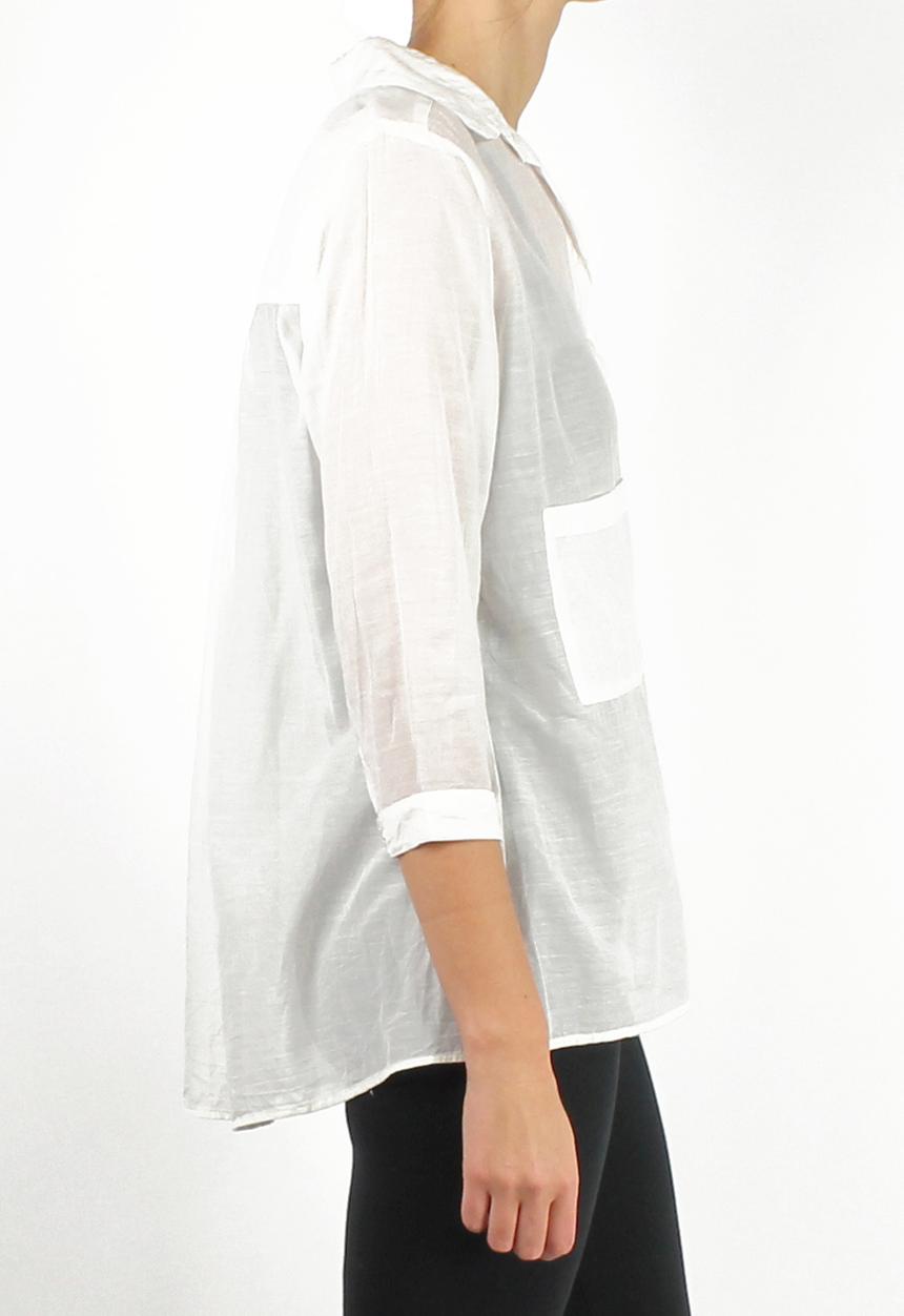 Take Care Boutique - Sheer Shirt – Ivory