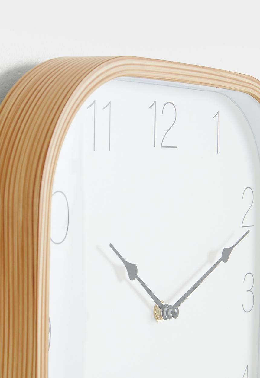 H&S - Curve clock - Natural