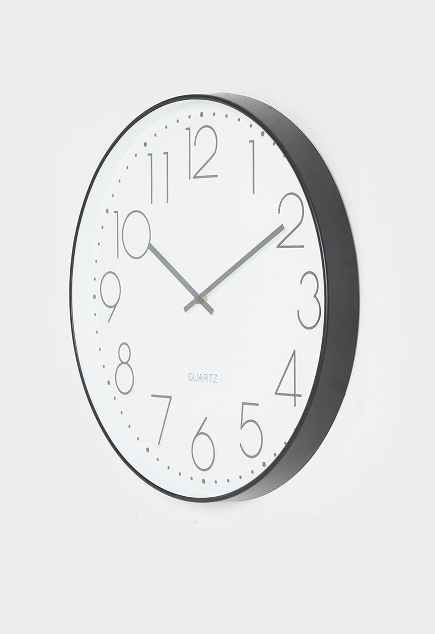 H&S - Wale wall clock - Black & White 