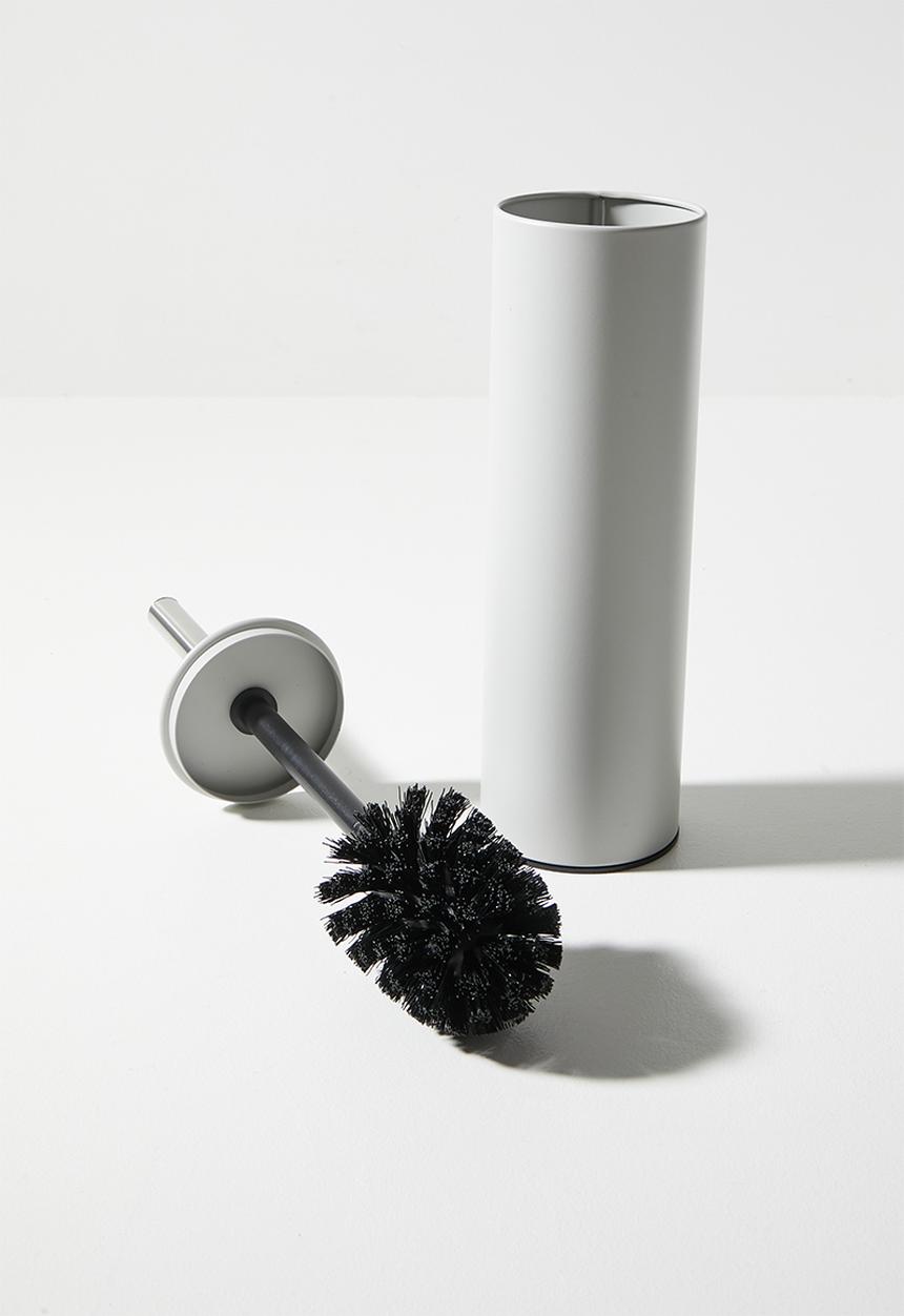 Bathroom Solutions - Toilet Brush in Holder - Grey