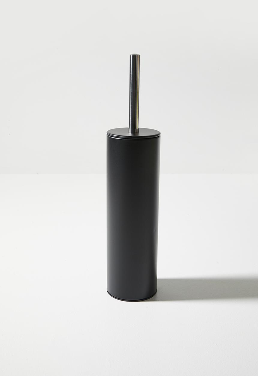 Bathroom Solutions - Toilet Brush in Holder - Black