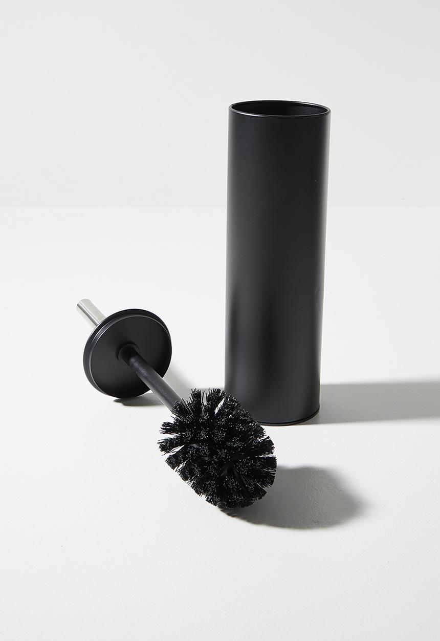 Bathroom Solutions - Toilet Brush in Holder - Black