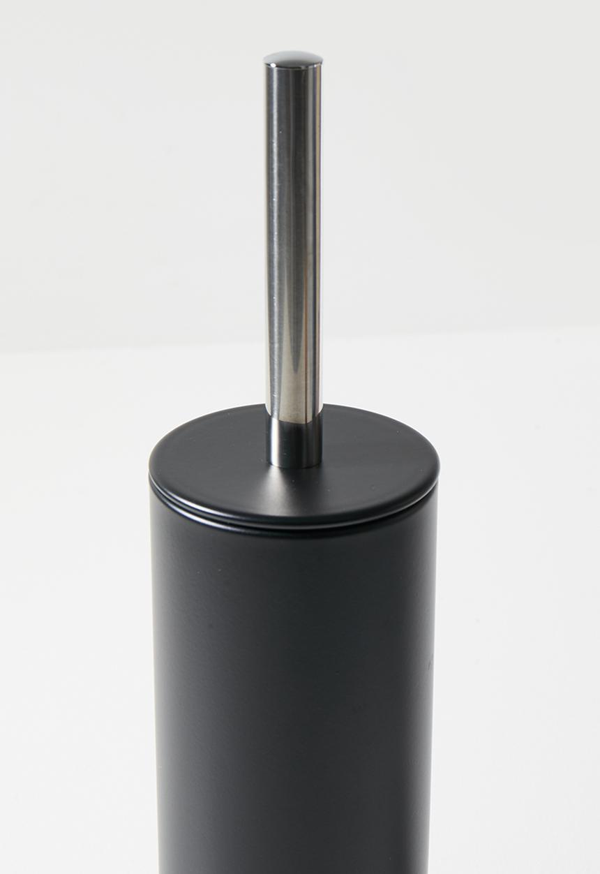 Bathroom Solutions - Toilet Brush in Holder - Black