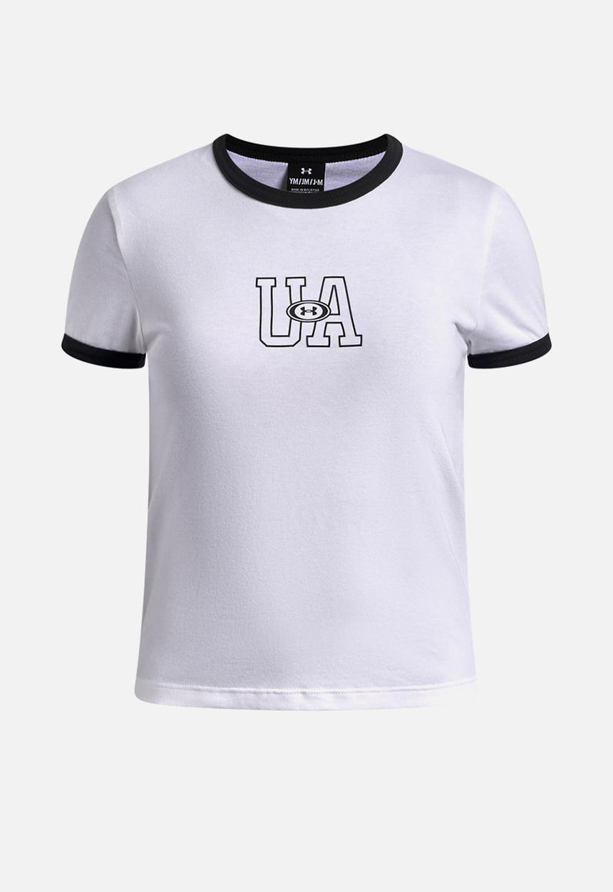 Under Armour - G ringer tee-white