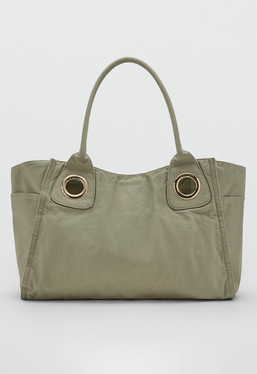 MANGO - Teral Tote Bag - Aqua