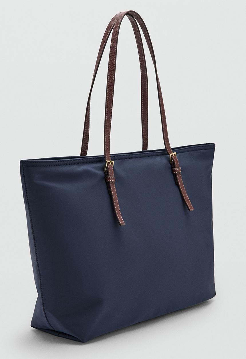 MANGO - Sand Tote Bag - Navy