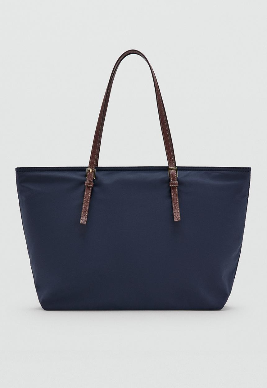 MANGO - Sand Tote Bag - Navy